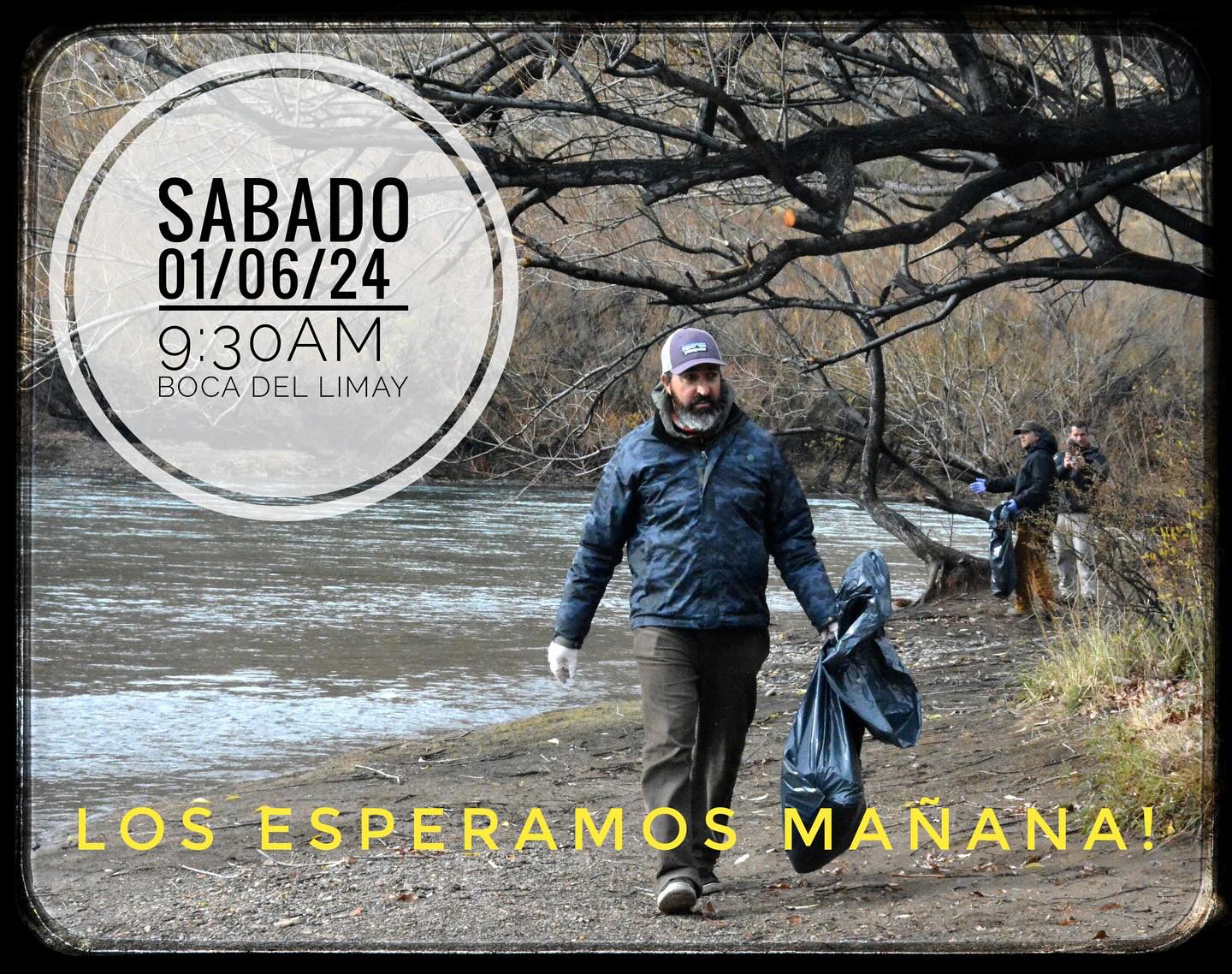“Jornada de limpieza río 🅻🅸🅼🅰🆈”
De la misma manera que la @agppnnh viene organizando cada año (desde hace + de 20 años), demos una 🅼🅰🅽🅾 a nuestro querido Limay. Nos encontramos en “la boca del limay” a las 9:30 hs el sábado 01 de junio para realizar una nueva 🅹🅾🆁🅽🅰🅳🅰 🅳🅴 🅻🅸🅼🅿🅸🅴🆉🅰
Importante: por favor confirmar asistencia a (secretaria@guiaspatagonicos.com.ar)
Compartiremos un almuerzo todos juntos una vez finalizada la jornada!!! Los esperamos!
📸 @gonefishingpatagonia
@bagualoficial
@aguasarribaespn
@qualiaeyewear
@apcnh
@damonte_outfitters
@ruben_martin_flyfishing
@laangosturadigital
@elcordillerano
@umbrellaprotectores
@megalabsarg
