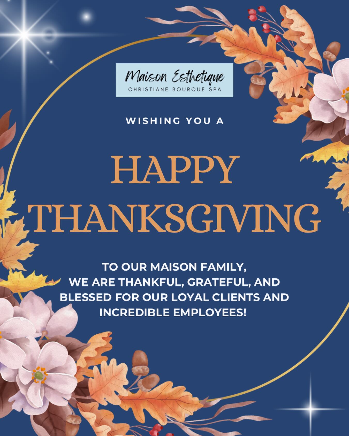 ✨ Happy Thanksgiving everyone! We hope you have an amazing day with your family, friends and loved ones! 🧡